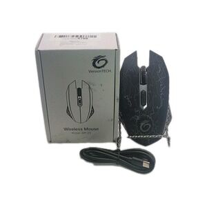 VersionTECH  Wireless‎ Gaming Mouse, Rechargeable Computer Mouse- BLACK